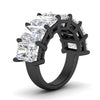 Load image into Gallery viewer, 10-carat-7-stone-radiant-cut-wedding-ring-in-black-gold-FD8008RABANGLE2-10.00CT-NL-BG