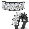 Load image into Gallery viewer, 10-carat-7-stone-radiant-cut-wedding-ring-in-black-gold-FD8008RABANGLE3-10.00CT-NL-BG