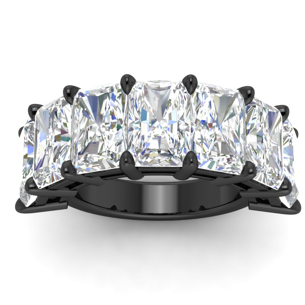 10-carat-7-stone-radiant-cut-wedding-ring-in-black-gold-FD8008RABANGLE5-10.00CT-NL-BG