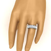 Load image into Gallery viewer, 10-carat-7-stone-radiant-cut-wedding-ring-in-black-gold-FD8008RABHAND-10.00CT-NL-BG