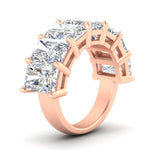 Load image into Gallery viewer, 10-carat-7-stone-radiant-cut-wedding-ring-in-rose-gold-FD8008RABANGLE2-10.00CT-NL-RG
