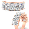 Load image into Gallery viewer, 10-carat-7-stone-radiant-cut-wedding-ring-in-rose-gold-FD8008RABANGLE3-10.00CT-NL-RG
