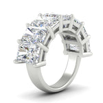 Load image into Gallery viewer, 10-carat-7-stone-radiant-cut-wedding-ring-in-white-gold-FD8008RABANGLE2-10.00CT-NL-WG
