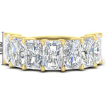 Load image into Gallery viewer, 10-carat-7-stone-radiant-cut-wedding-ring-in-yellow-gold-FD8008RAB-10.00CT-NL-YG-HW
