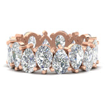Load image into Gallery viewer, 10-carat-alternating-pear-shaped-diamond-eternity-band-in-rose-gold-FDEWB10554PE-10.00CT-NL-RG
