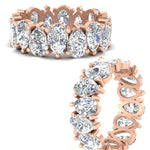 Load image into Gallery viewer, 10-carat-alternating-pear-shaped-diamond-eternity-band-in-rose-gold-FDEWB10554PEANGLE3-10.00CT-NL-RG
