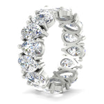 Load image into Gallery viewer, 10-carat-alternating-pear-shaped-diamond-eternity-band-in-white-gold-FDEWB10554PEANGLE2-10.00CT-NL-WG
