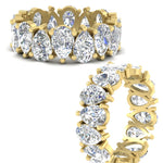 Load image into Gallery viewer, 10-carat-alternating-pear-shaped-diamond-eternity-band-in-yellow-gold-FDEWB10554PEANGLE3-10.00CT-NL-YG
