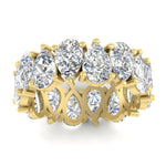 Load image into Gallery viewer, 10-carat-alternating-pear-shaped-diamond-eternity-band-in-yellow-gold-FDEWB10554PEANGLE5-10.00CT-NL-YG
