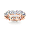 Load image into Gallery viewer, 10-carat-asscher-cut-diamond-eternity-wedding-band-in-rose-gold-FDEWB8321ASANGLE5-10.00CT-NL-RG