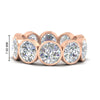 Load image into Gallery viewer, 10-carat-bezel-set-round-diamond-eternity-band-in-rose-gold-FDEWB10558ROANGLE3-10.00CT-NL-RG