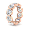 Load image into Gallery viewer, 10-carat-bezel-set-round-diamond-eternity-band-in-rose-gold-FDEWB10558ROANGLE3-10.00CT-NL-RG