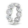 Load image into Gallery viewer, 10-carat-bezel-set-round-diamond-eternity-band-in-white-gold-FDEWB10558ROANGLE3-10.00CT-NL-WG