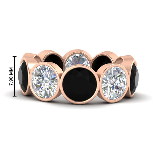 10-carat-bezel-set-round-diamond-eternity-band-with-black-diamond-in-rose-gold-FDEWB10558ROGBLACKANGLE3-10.00CT-NL-RG
