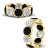 Load image into Gallery viewer, 10-carat-bezel-set-round-diamond-eternity-band-with-black-diamond-in-yellow-gold-FDEWB10558ROGBLACKANGLE3-10.00CT-NL-YG