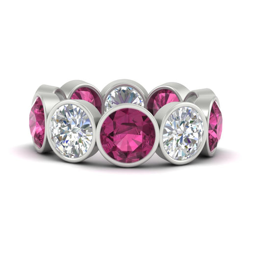 10-carat-bezel-set-round-diamond-eternity-band-with-pink-sapphire-in-white-gold-FDEWB10558ROGSADRPIANGLE3-10.00CT-NL-WG