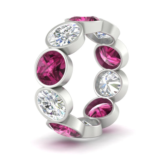 10-carat-bezel-set-round-diamond-eternity-band-with-pink-sapphire-in-white-gold-FDEWB10558ROGSADRPIANGLE3-10.00CT-NL-WG