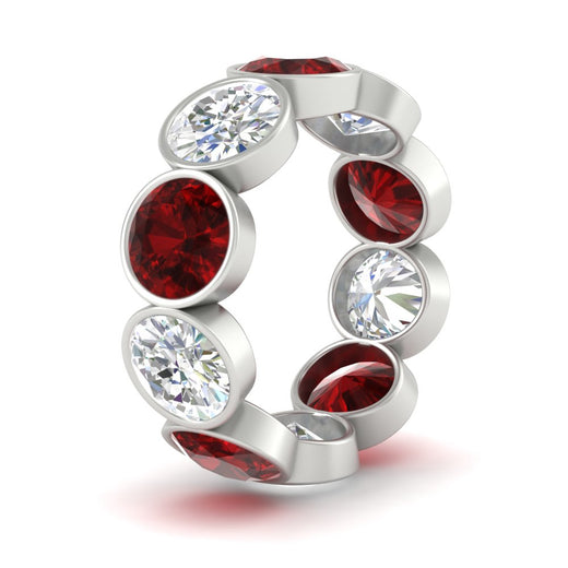 10-carat-bezel-set-round-diamond-eternity-band-with-ruby-in-white-gold-FDEWB10558ROGRUDRANGLE3-10.00CT-NL-WG