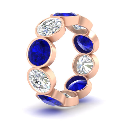 10-carat-bezel-set-round-diamond-eternity-band-with-sapphire-in-rose-gold-FDEWB10558ROGSABLANGLE3-10.00CT-NL-RG