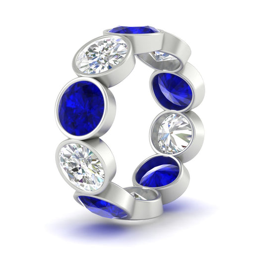 10-carat-bezel-set-round-diamond-eternity-band-with-sapphire-in-white-gold-FDEWB10558ROGSABLANGLE3-10.00CT-NL-WG