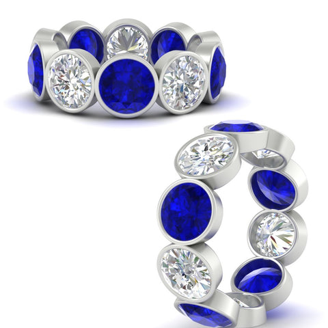 10-carat-bezel-set-round-diamond-eternity-band-with-sapphire-in-white-gold-FDEWB10558ROGSABLANGLE3-10.00CT-NL-WG
