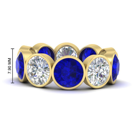 10-carat-bezel-set-round-diamond-eternity-band-with-sapphire-in-yellow-gold-FDEWB10558ROGSABLANGLE3-10.00CT-NL-YG