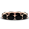Load image into Gallery viewer, 10-carat-black-diamond-eternity-wedding-band-oval-shape-in-rose-gold-FDEWB8425OVGBLACK-10.00CT-NL-RG