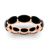 Load image into Gallery viewer, 10-carat-black-diamond-eternity-wedding-band-oval-shape-in-rose-gold-FDEWB8425OVGBLACKANGLE5-10.00CT-NL-RG