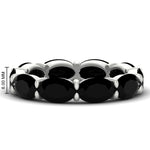 Load image into Gallery viewer, 10-carat-black-diamond-eternity-wedding-band-oval-shape-in-white-gold-FDEWB8425OVGBLACK-10.00CT-NL-WG-HW
