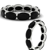 Load image into Gallery viewer, 10-carat-black-diamond-eternity-wedding-band-oval-shape-in-white-gold-FDEWB8425OVGBLACKANGLE3-10.00CT-NL-WG