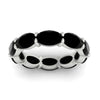 Load image into Gallery viewer, 10-carat-black-diamond-eternity-wedding-band-oval-shape-in-white-gold-FDEWB8425OVGBLACKANGLE5-10.00CT-NL-WG