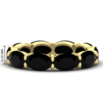 Load image into Gallery viewer, 10-carat-black-diamond-eternity-wedding-band-oval-shape-in-yellow-gold-FDEWB8425OVGBLACK-10.00CT-NL-YG-HW
