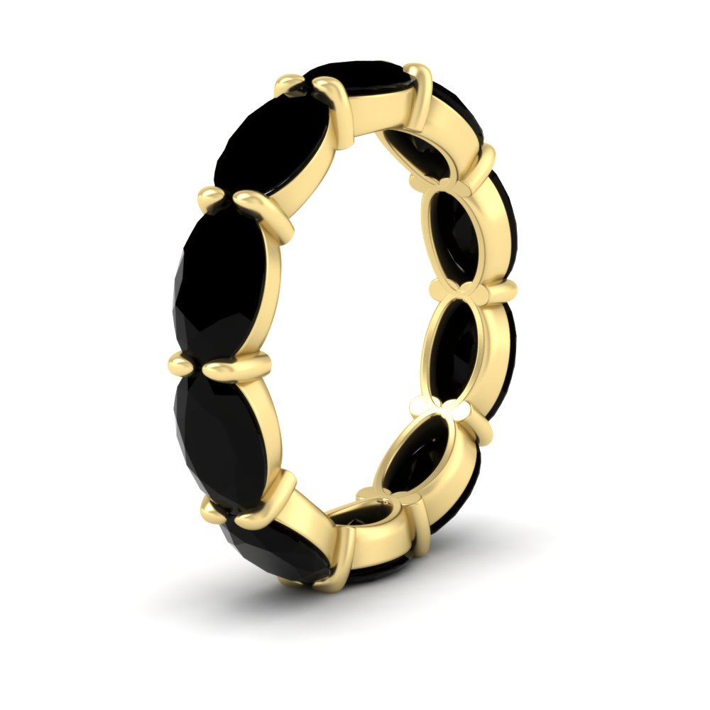 10-carat-black-diamond-eternity-wedding-band-oval-shape-in-yellow-gold-FDEWB8425OVGBLACKANGLE2-10.00CT-NL-YG