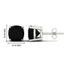 Load image into Gallery viewer, 10-carat-cushion-cut-black-diamond-basket-stud-earring-in-white-gold-fdear10411cugblackangle2-10.00ct-nl-wg-hw.jpg