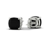 Load image into Gallery viewer, 10-carat-cushion-cut-black-diamond-basket-stud-earring-in-white-gold-fdear10411cugblackangle4-10.00ct-nl-wg.jpg