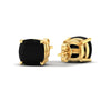 Load image into Gallery viewer, 10-carat-cushion-cut-black-diamond-basket-stud-earring-in-yellow-gold-fdear10411cugblackangle4-10.00ct-nl-yg.jpg