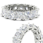 Load image into Gallery viewer, 10-carat-cushion-cut-diamond-eternity-wedding-band-in-white-gold-FDEWB9296CUANGLE3-10.00CT-WG
