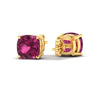 Load image into Gallery viewer, Cushion Cut Pink Sapphire Stud Earring