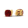 Load image into Gallery viewer, 10-carat-cushion-cut-ruby-basket-stud-earring-in-yellow-gold-fdear10411cugrudrangle4-10.00ct-nl-yg.jpg