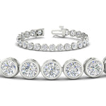 Load image into Gallery viewer, 10 Carat Diamond Bezel Set Tennis Bracelet
