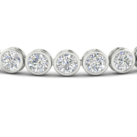 10 Carat Diamond Bezel Set Tennis Bracelet