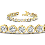Load image into Gallery viewer, 10 Carat Diamond Bezel Set Tennis Bracelet
