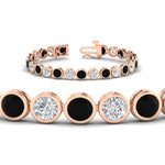 Load image into Gallery viewer, 10-carat-diamond-bezel-set-tennis-bracelet
