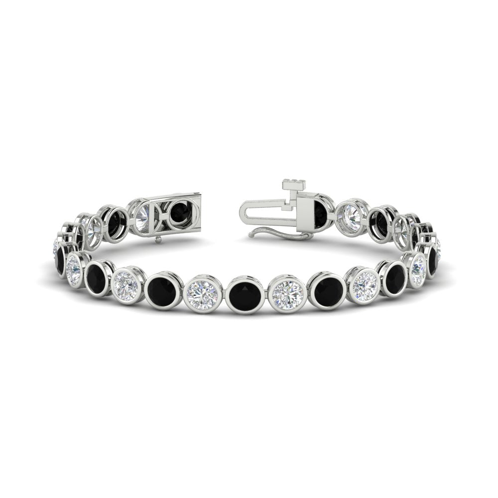 10 Carat Diamond Bezel Set Tennis Bracelet