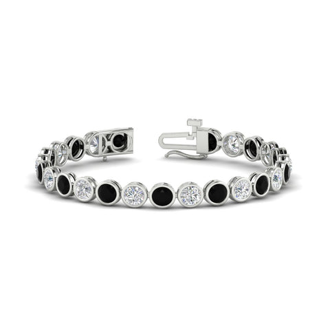 10 Carat Diamond Bezel Set Tennis Bracelet