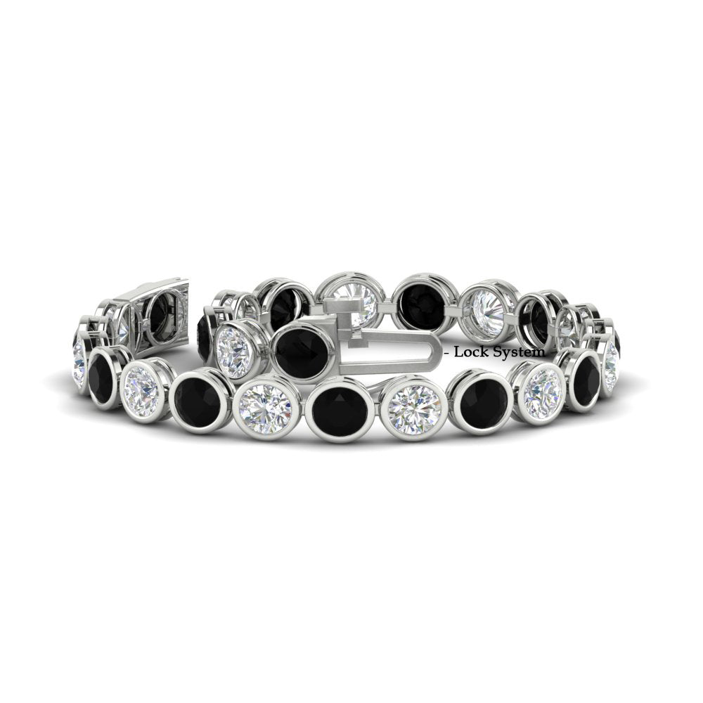 10 Carat Diamond Bezel Set Tennis Bracelet