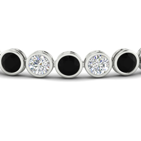 10 Carat Diamond Bezel Set Tennis Bracelet