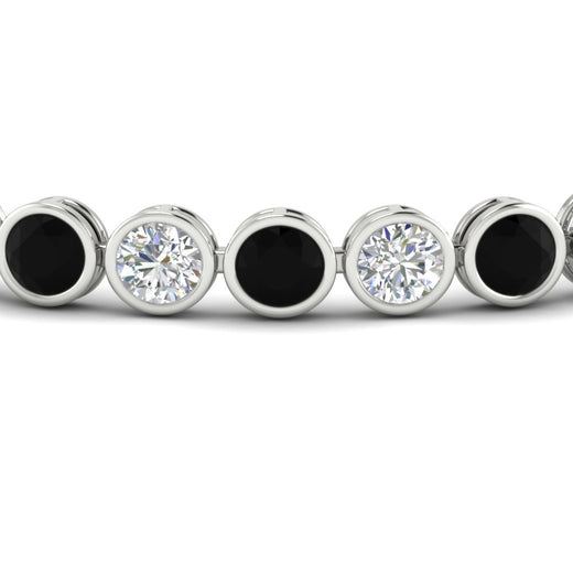 10 Carat Diamond Bezel Set Tennis Bracelet