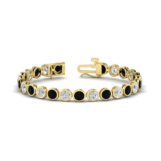 10 Carat Diamond Bezel Set Tennis Bracelet