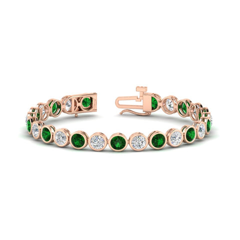 10 Carat Diamond Bezel Set Tennis Bracelet